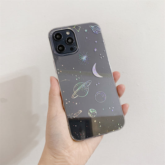 Funda para iPhone con Diseño Cosmos Galáctico y Acabado Electroplateado - Image 2