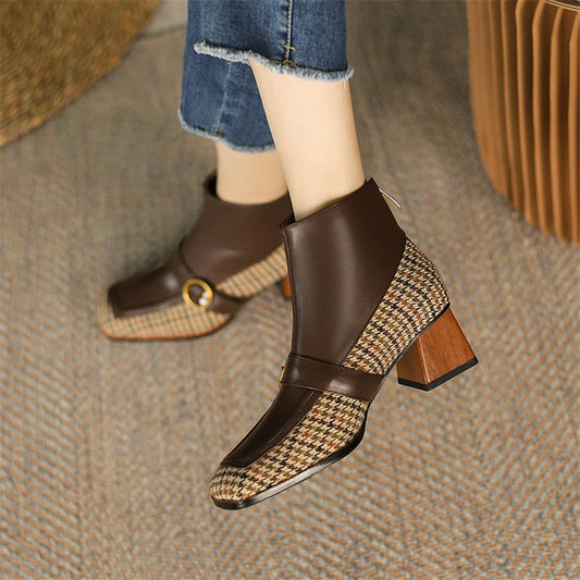 Botas de Cuero Tacón Alto Tallas Grandes para Mujer - Image 2