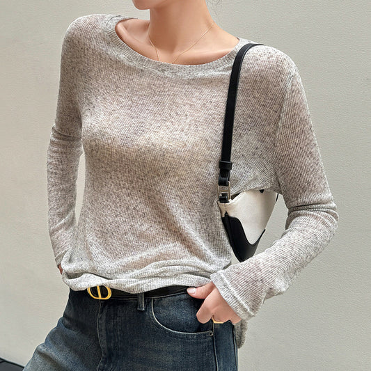 Blusa Suelta Tejida de Manga Larga Estilo Idle Premium - Image 2