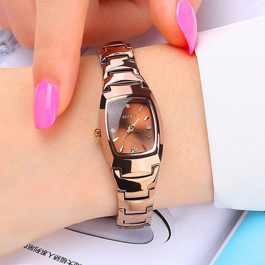 Reloj de Cuarzo para Mujer con Correa de Acero Inoxidable Resistente al Agua - Image 2