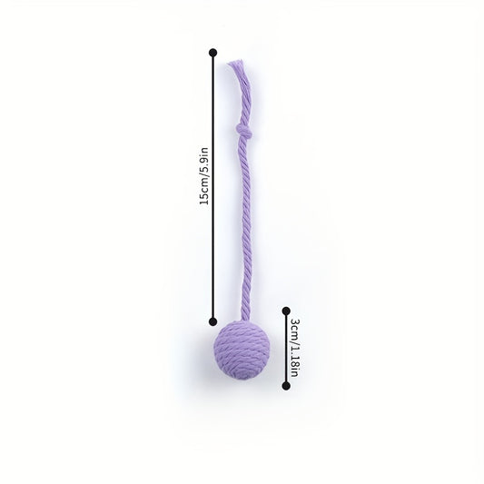 Pelota Interactiva para Gatos con Cuerda y Campana Incorporada - Image 2