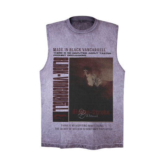 Chaleco Camiseta Estampado Paisaje para Hombre - Image 2