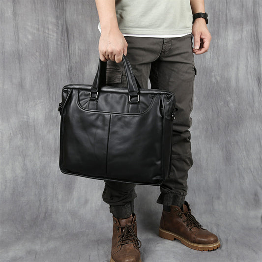 Maletín de Cuero Portátil para Hombre - Estilo Ejecutivo - Image 2