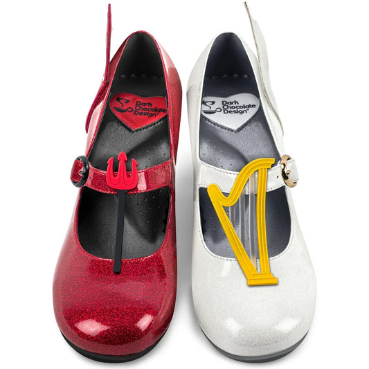 Chocolaticas® Mid Heels Angel & Demon Women's Mary Jane Pump - Tekeno