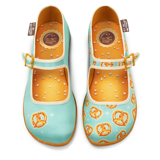 Chocolaticas® Atomic Pretzel Women's Mary Jane Flat - Tekeno