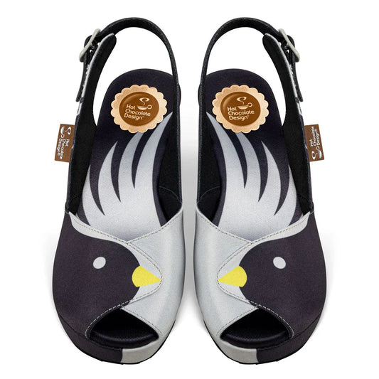 Chocolaticas® Black Birds Women's Sandal - Tekeno