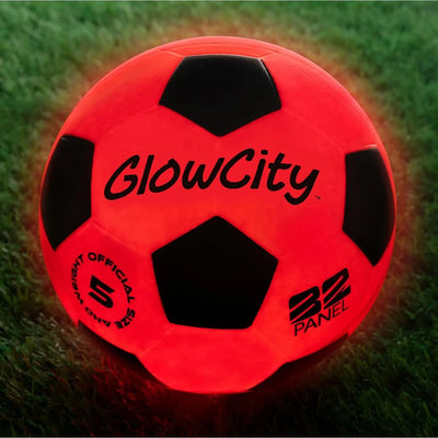 Balón de Fútbol Iluminado GlowCity con 2 Luces LED: ¡Que el Partido Nunca Termine! - Tekeno