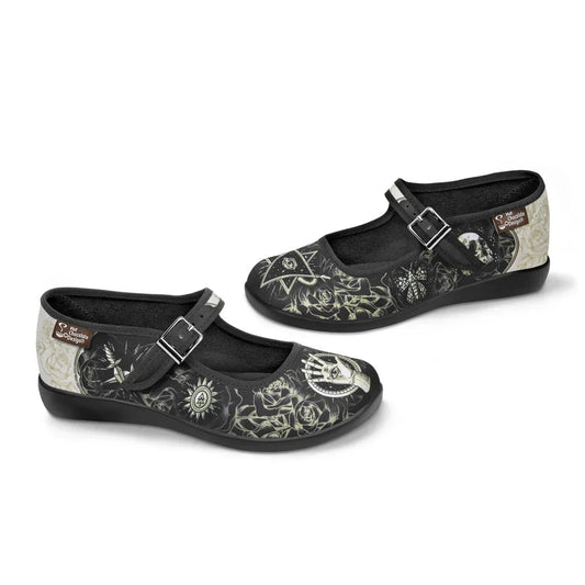 Chocolaticas® Esoteric 2 Women's Mary Jane Flat - Tekeno