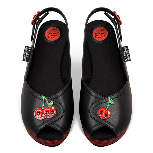 Chocolaticas® Death Cherry Women's Sandal - Tekeno