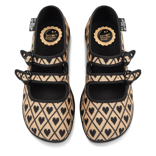 Chocolaticas® I Wove You 2 Women's Mary Jane Flat - Tekeno