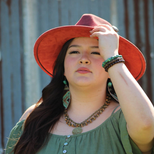 Natural Agate Collar-Length Necklace with Coin 257x