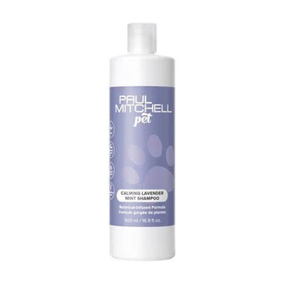 Shampoo Paul Mitchell Pet Calming Lavender Mint para Cães, Gatos e Pequenos Animais, Frasco de 500 ml