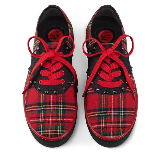Chocolaticas® Rebel Tartan Casual Sneaker - Tekeno