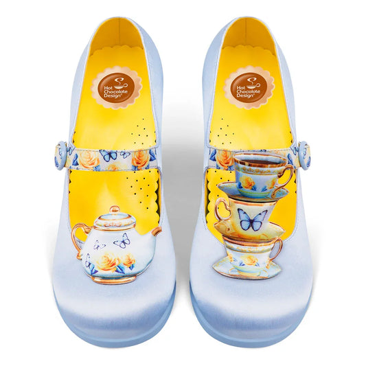 Chocolaticas® Mid Heels Tea Party Women's Mary Jane Pump - Tekeno