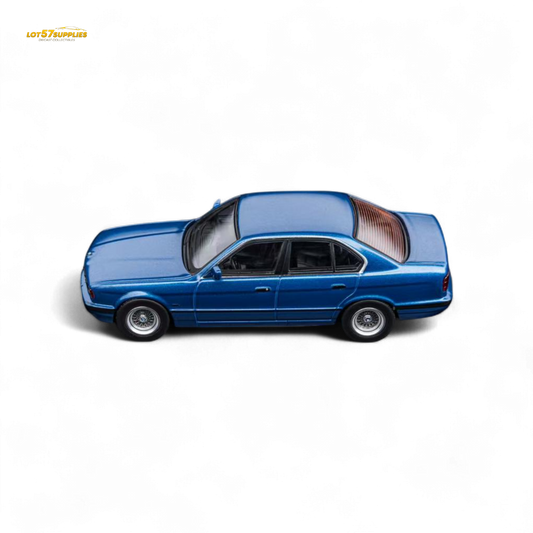 (Pre-Order) DCM BMW E34 5-Series Sedan Avis Metallic Blue 1:64