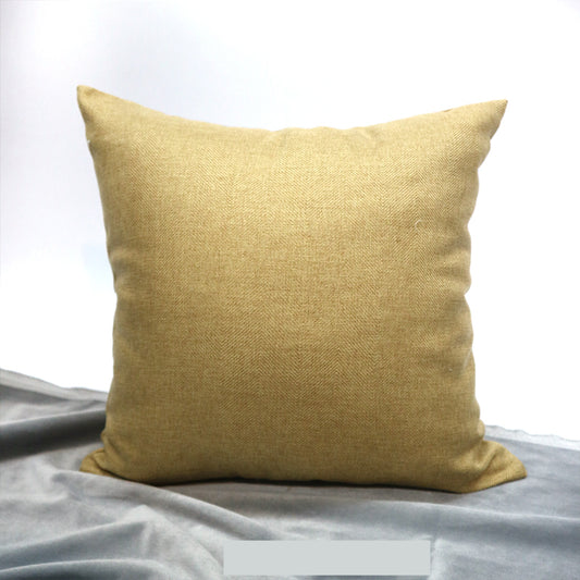 Almohada Naranja con Geometría Tridimensional Cuadrada - Image 2