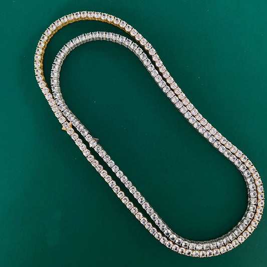 Cadena Hip-hop para Hombre con Diamantes en Fila Simple - Image 2