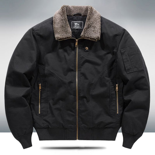 Abrigo Oversize Forrado en Polar para Hombre Talla Grande - Image 2