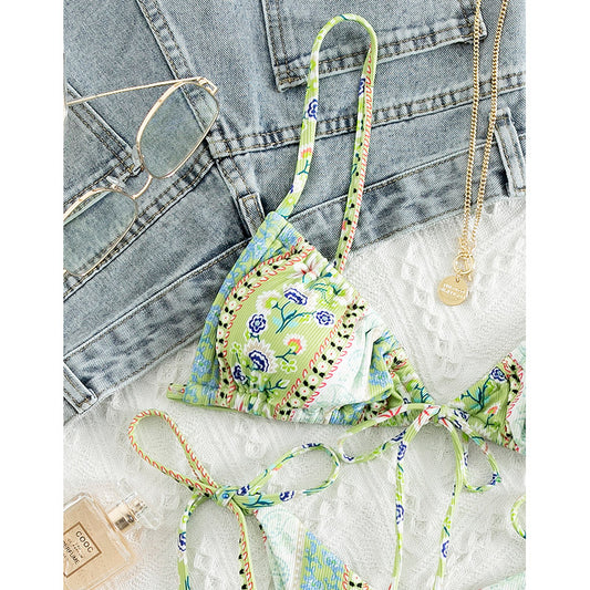 Traje de Baño Enterizo con Estampado Estilo Chino - Image 2