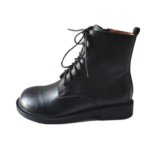 Botas Martin de Cuero con Ocho Ojales - Estilo Robusto y Duradero - Image 2