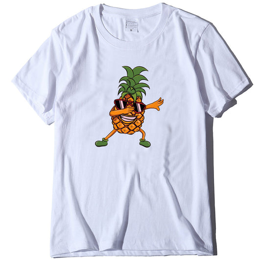 Camiseta Casual Piña Unisex de Cuello Redondo y Manga Corta - Image 2