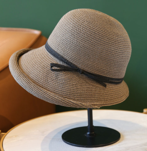 Sombrero Bucket Plegable Estilo Hepburn de Paja - Image 2