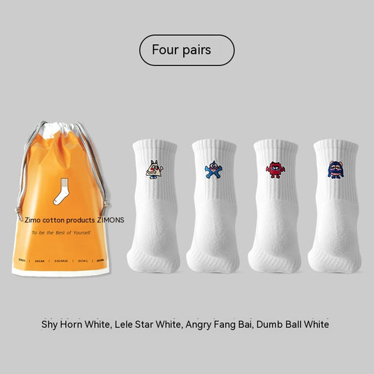 Calcetines Infantiles de Algodón Grueso con Diseño Divertido - Ideales para Verano - Image 2