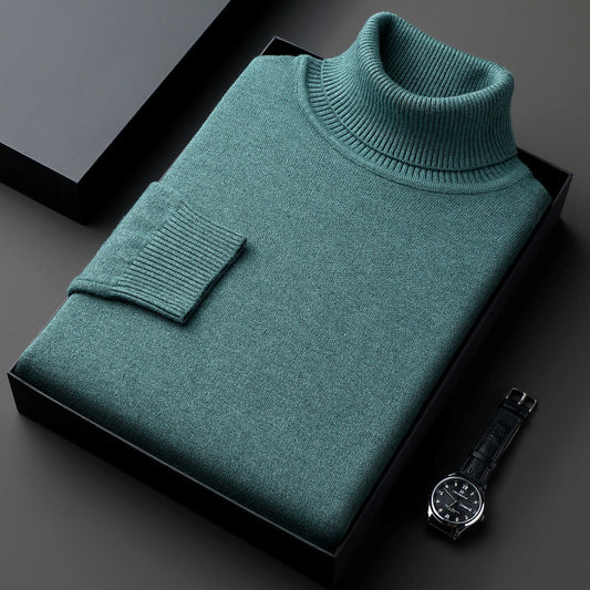Suéter Cuello Alto Grueso Oversize Casual para Hombre - Image 2