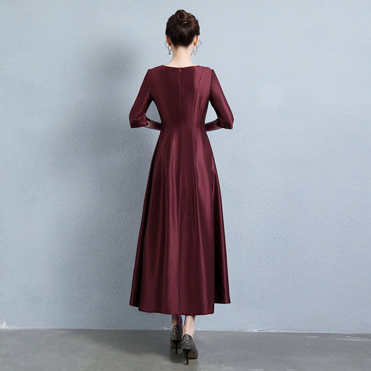 Vestido Tradicional Chino Largo para Suegra - Boda Felicidad - Image 2
