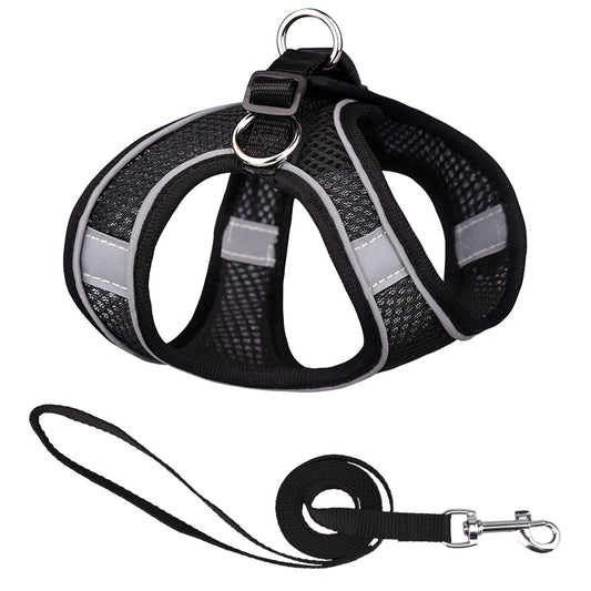 Arnés Reflectante para Perros con Correa de Mano - Chaleco Transpirable de Seguridad - Image 2