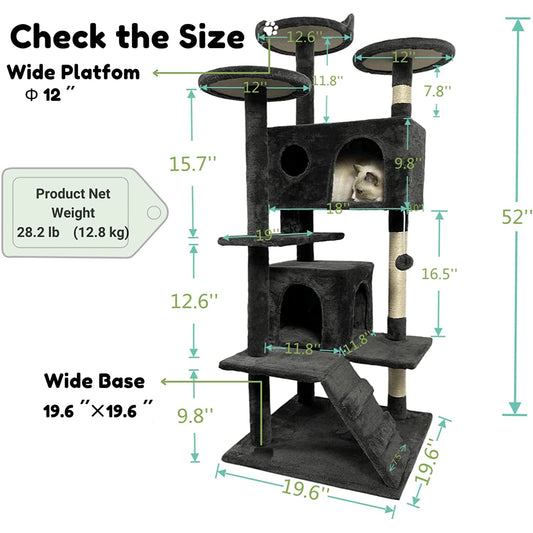 Árbol para Gatos con Hamaca y Rascador Integrado - Image 2