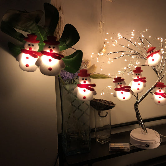 Guirnalda LED de Muñecos de Nieve Navideños para Árbol de Navidad - Image 2