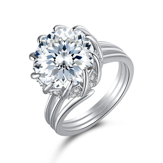 Anillo de Plata 925 con Circonitas de Corte Fuego para Mujer - Image 2