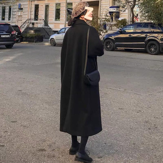 Abrigo de Lana Holgado Elegante para Invierno Mujer - Image 2