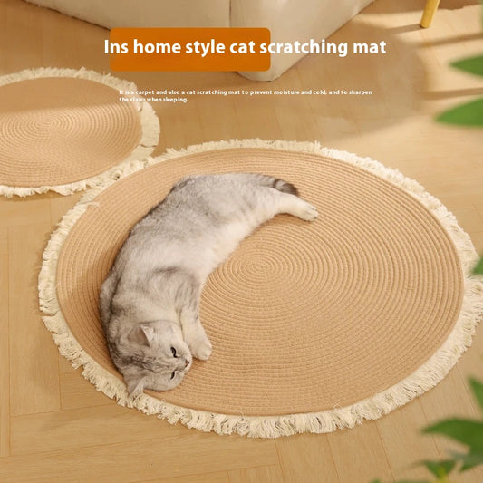 Cama Nido para Gatos con Colchoneta Resistente y Cuerda de Algodón - Image 2