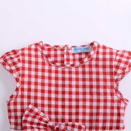 Conjunto Infantil Elegante: Blusa Bonita con Falda de Moño - Image 2