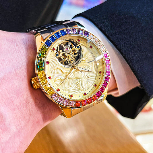 Reloj Mecánico Automático para Hombre con Volante Grande - Image 2