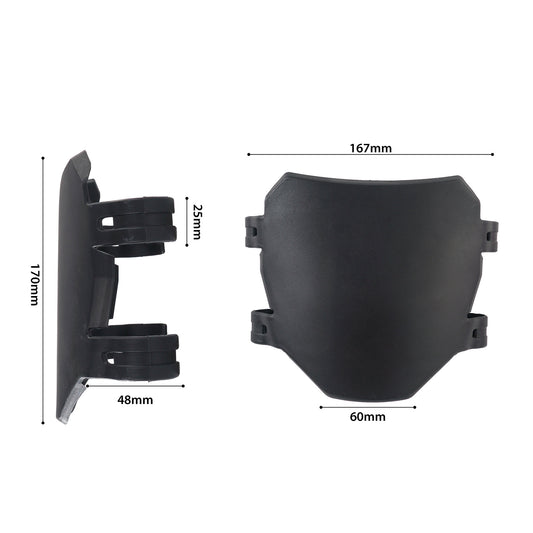 Protector de Placa de Matrícula Frontal Transparente Impermeable para Motos - Image 2