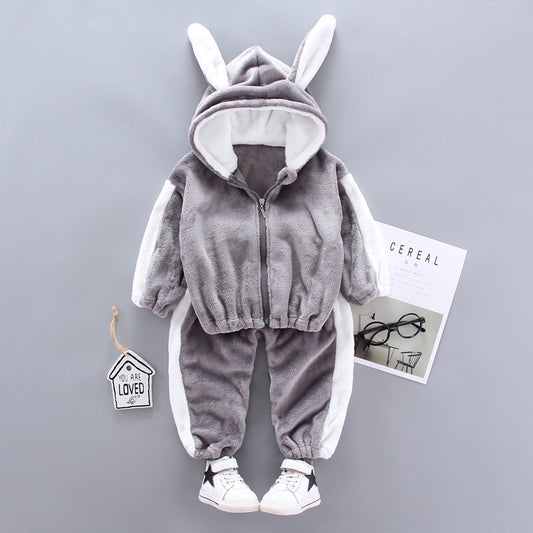 Conjunto de Franela con Cierre para Niños - Otoño e Invierno - Image 2
