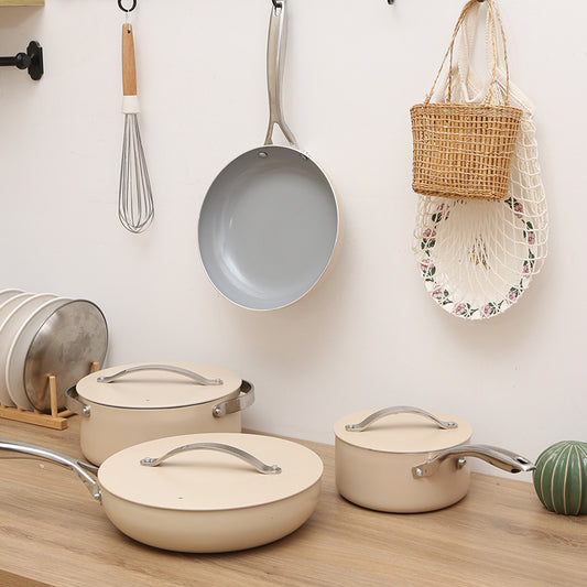 Set de Cocina Premium: Wok de Cerámica y Aluminio + Olla para Leche - Regalo Ideal - Image 2