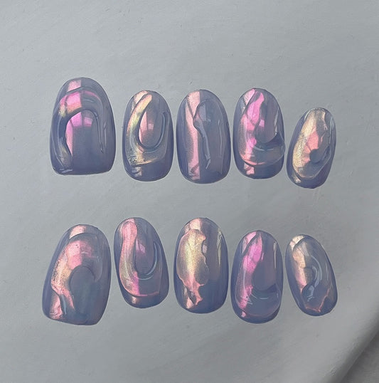 Esmalte de Uñas Aurora Veraniega con Efecto Degradado Fluido - Image 2