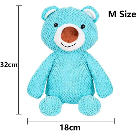 Juguete Masticable para Perros Grandes - Peluche Sonoro con Forma de Oso para Entrenamiento Dental - Image 2