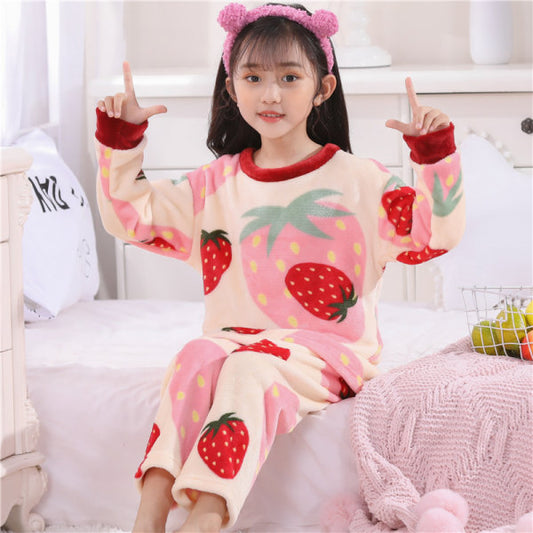 Pijama Infantil de Invierno para Niñas con Forro de Terciopelo - Image 2