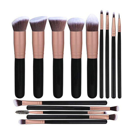 Set de 14 Brochas de Maquillaje Profesional con Brocha de Base - Image 2