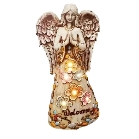 Lámpara LED Estatua de Ángel - Iluminación Decorativa con Resina - Image 2