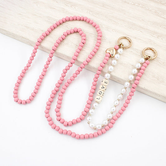 Cadena para Bolso de Cuentas de Madera Otoño-Invierno con Doble Capa - Image 2