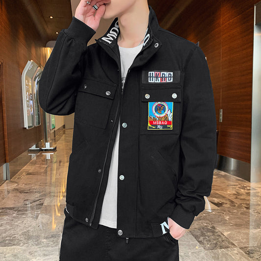 Chaqueta Casual Coreana con Cuello Tipo Flying - Estilo Trendy para Hombre - Image 2
