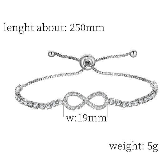Pulsera Ajustable Infinito 8 - Joyería Versátil - Image 2