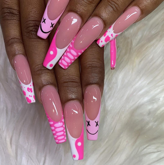 Uñas Decorativas con Cristales Brillantes para Mujer - Image 2