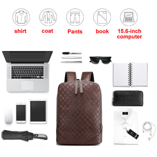 Mochila Casual para Computadora con Diseño Tejido Moderno - Image 2